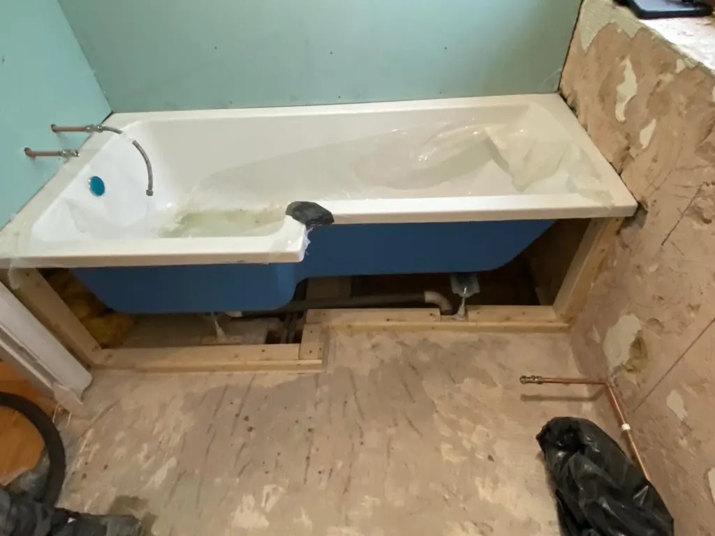 Bath Removal & Pipework Prep