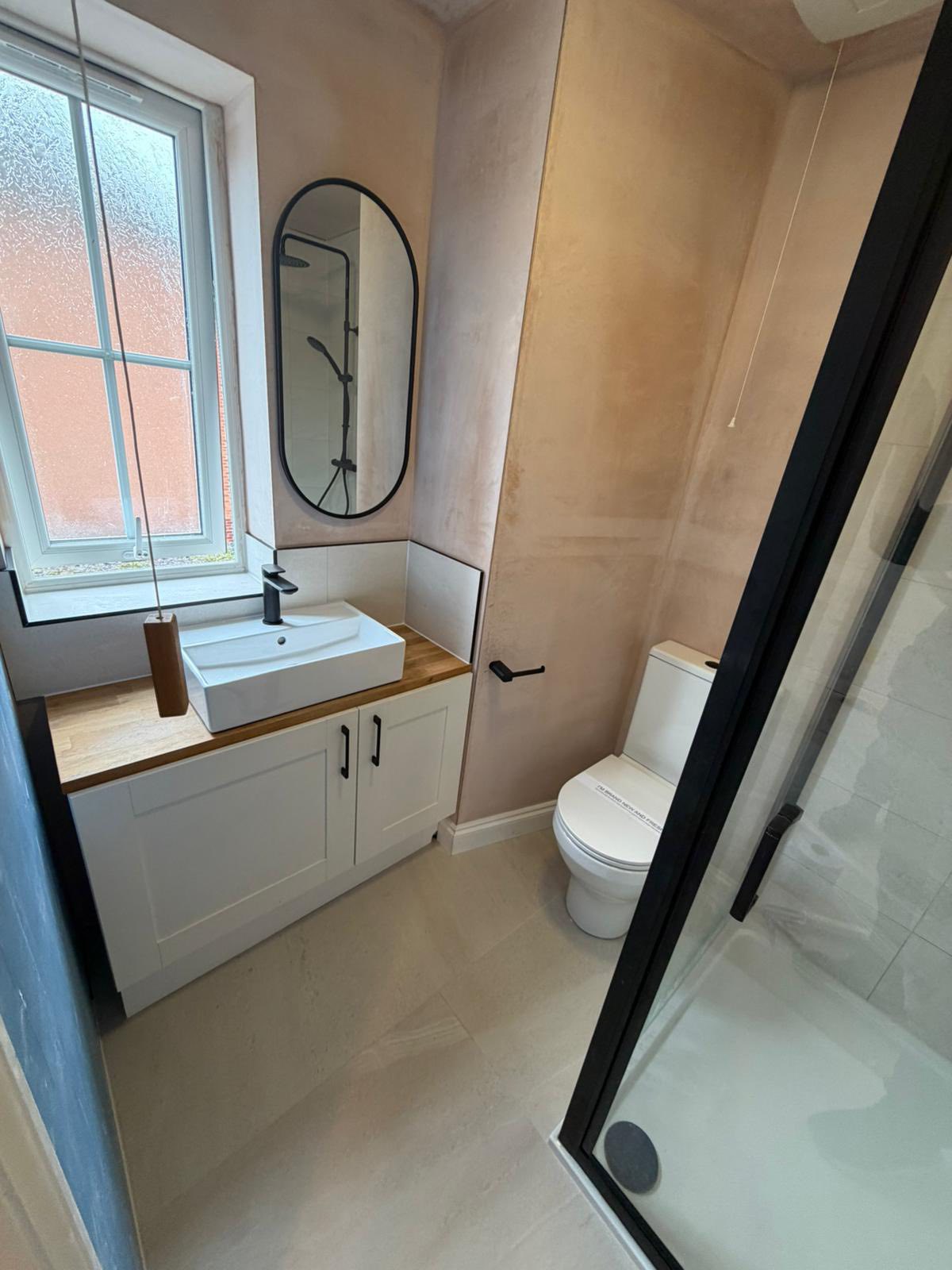 Modern Matt-Black Cloakroom