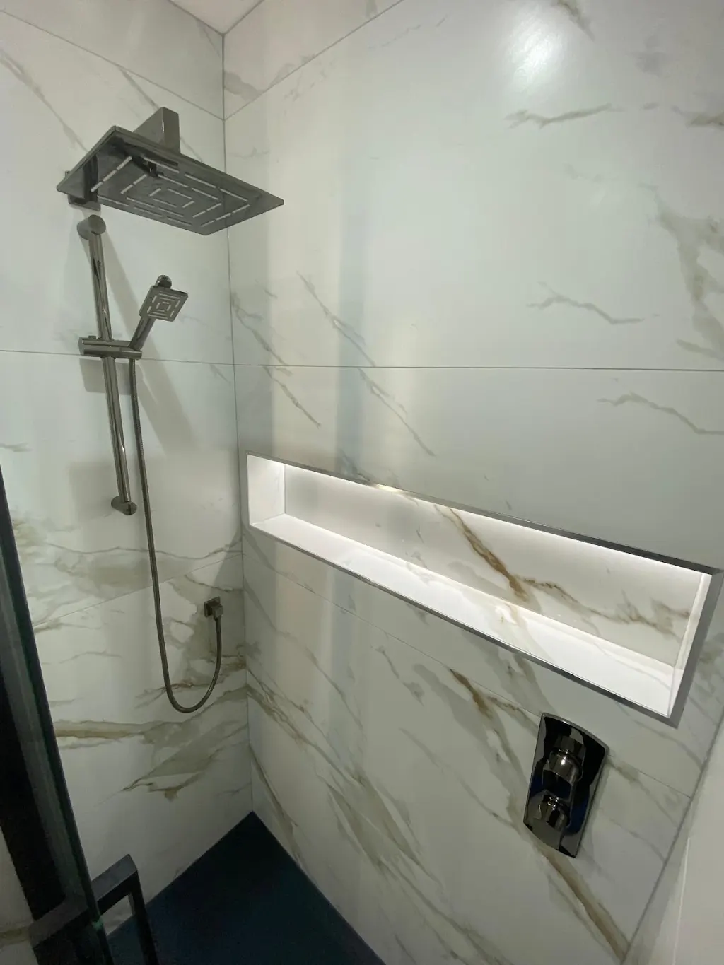 Walk-in shower installation